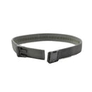 Foliage green tactical belt with ITW Nexus quick-release buckle and Velcro, durable nylon construction for military use