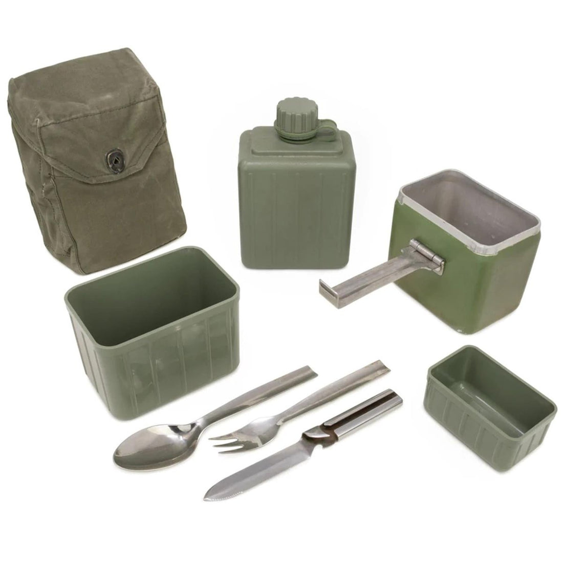 Original Yugoslavian mess kit. Army military mess kit canteen cutlery