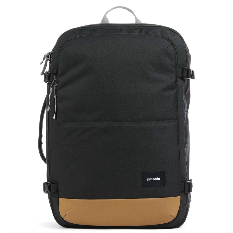 Pacsafe Go 34L Travel Backpack Carry On Anti Theft rPET Lockable Zippers Black