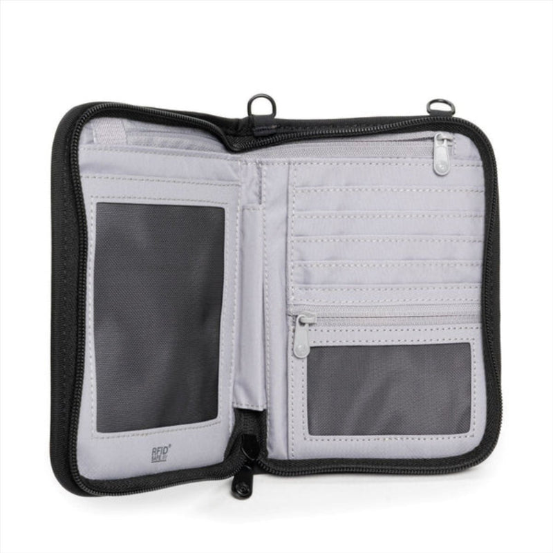 Pacsafe V150 Document Bag Compact Organizer Anti Theft RFID Blocking Black