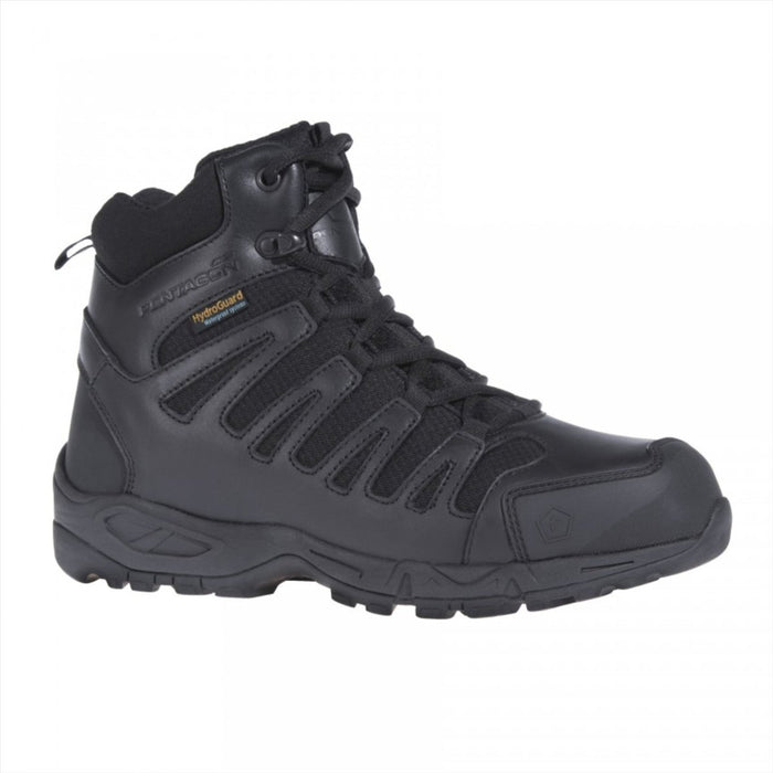 Black Pentagon Achilles XTR 6” tactical boot with high-density waterproof leather and rugged sole design