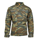 Greek Army Pentagon ACU 2.0 military jacket in lizard camo, water-resistant ripstop fabric with reinforced elbows and adjustable cuffs