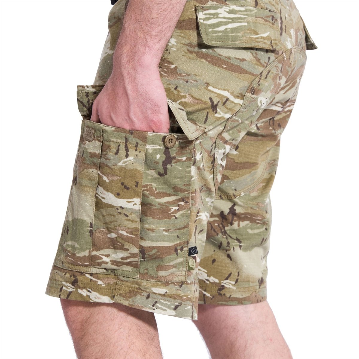 PENTAGON BDU 2.0 Cargo Shorts Ergonomic Cut Durable Ripstop Fabric MTP Camo