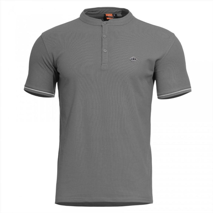 PENTAGON Levantes Henley Stripes Classic T-Shirt Short Sleeves Quick Dry - GoMilitar