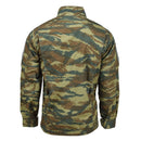 Back view of Pentagon Lycos jacket in Greek army lizard camo with durable ripstop and water repellent fabric