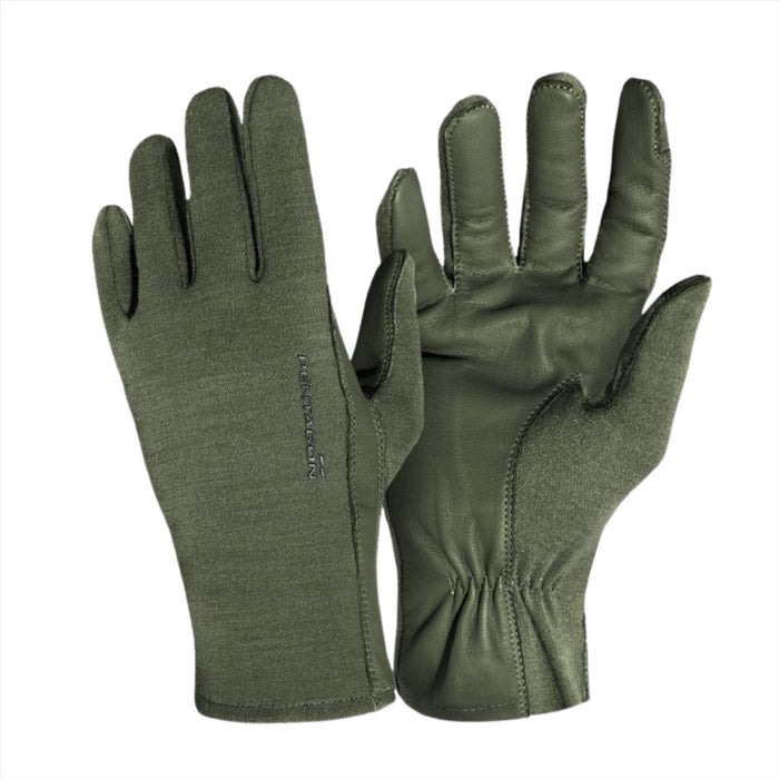 PENTAGON Nomex Pilot Gloves Short Cuff Kevlar Touchscreen Fire Resistant - GoMilitar
