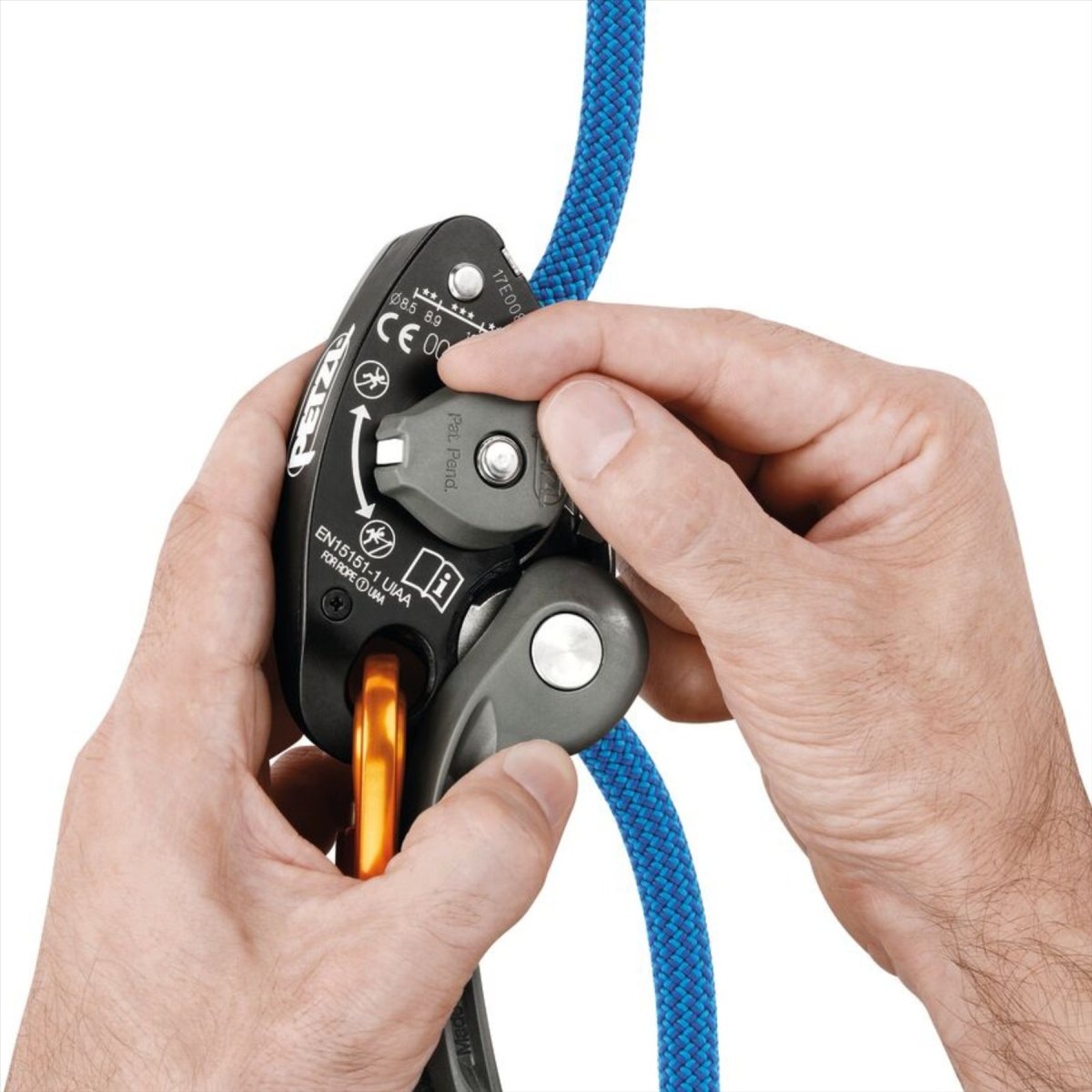 Petzl GRIGRI Belay Device Assisted Braking Anti-Panic  8.5–11 mm Gray