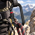PETZL OK SCREW-LOCK Symmetric Aluminum Carabiner Rigging Black 24kN