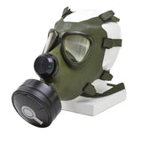 Romanian M74 gas mask full face NBC respirator vintage olive military surplus