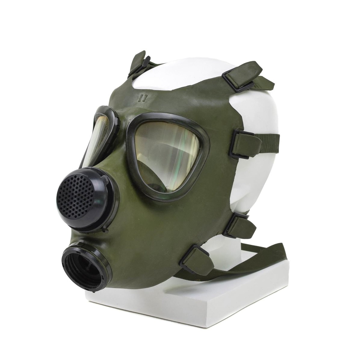 Romanian M74 gas mask full face NBC respirator vintage olive military surplus