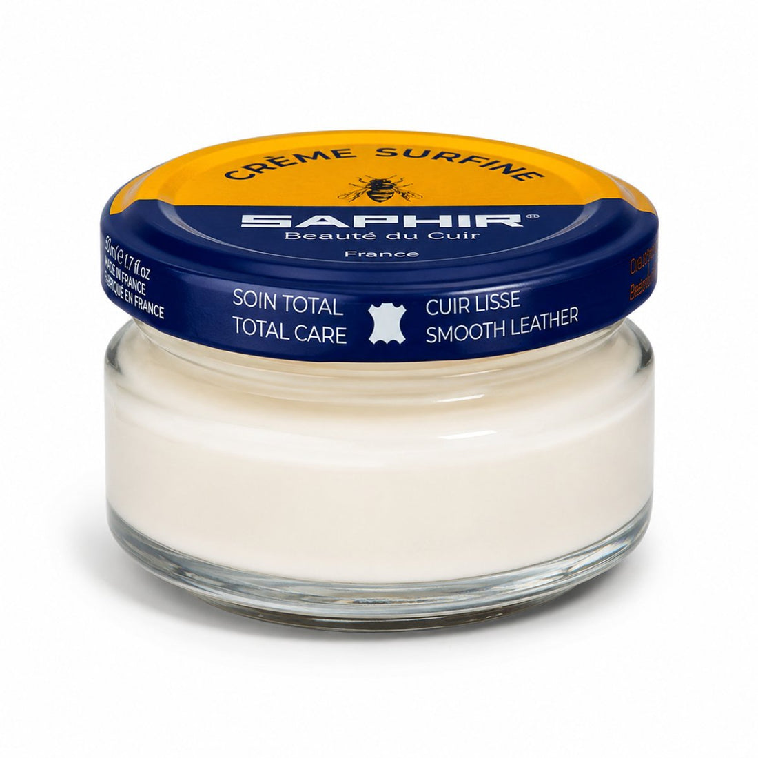 Saphir Creme Surfine Leather Shoe Care Cream Smooth Leather 50ml Neutral