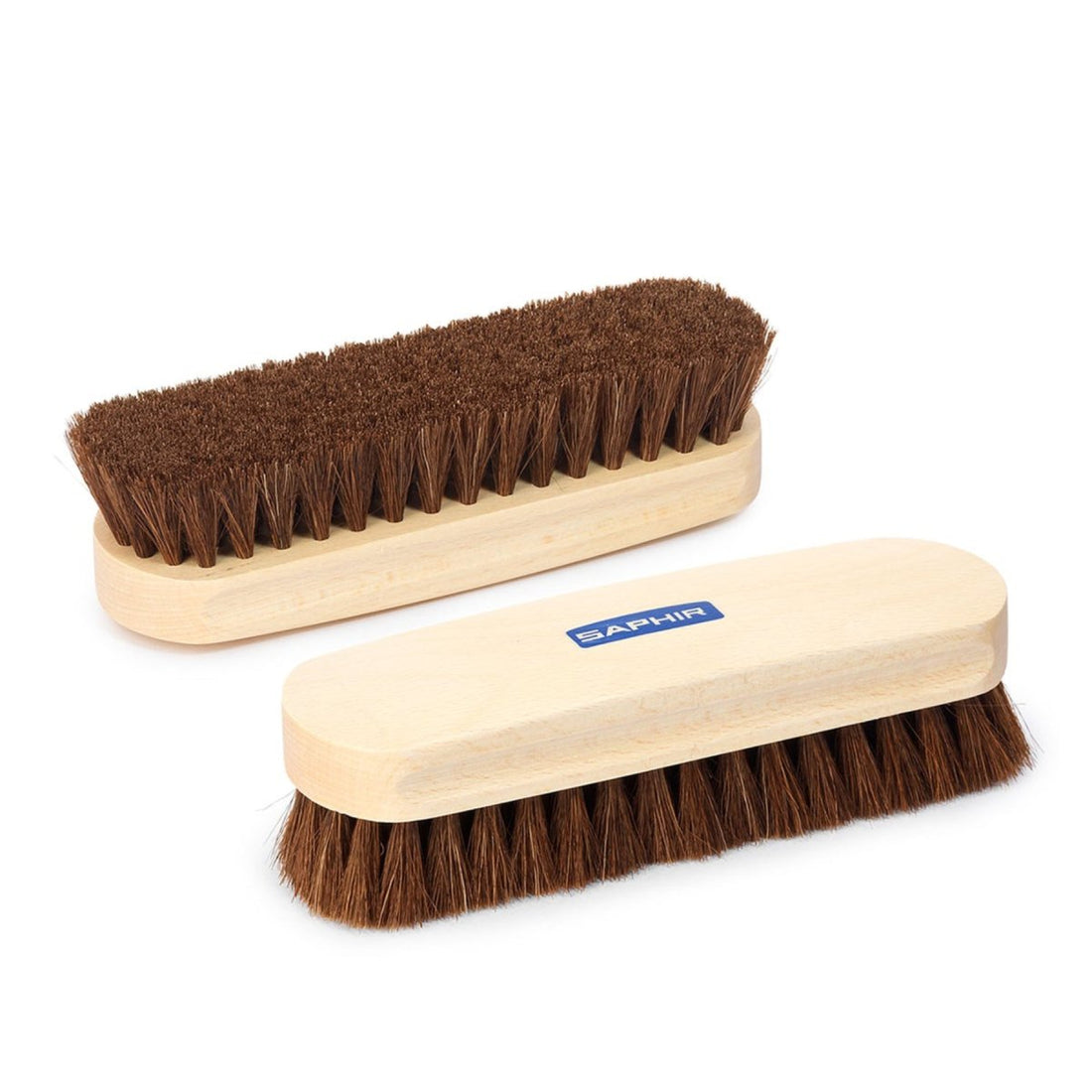 Saphir Horsehair Shoe Brush 18cm Leather Fabric Shoes Clothing Natural