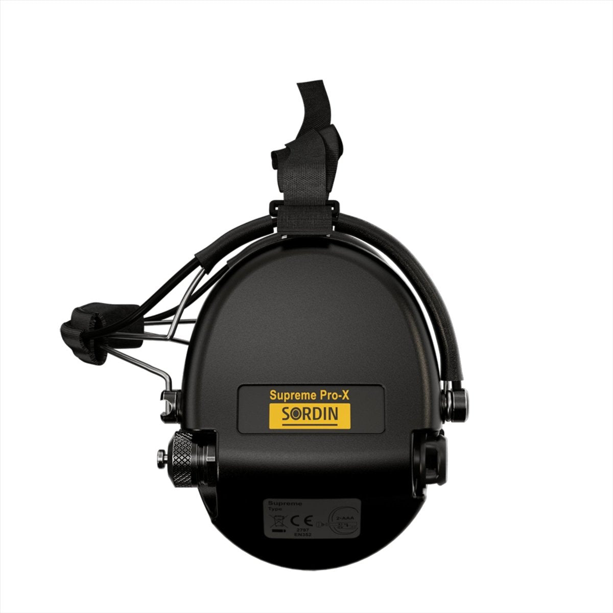 Sordin Supreme Pro-X Hear2 Active Neckband Gel Electronic Earmuffs Black