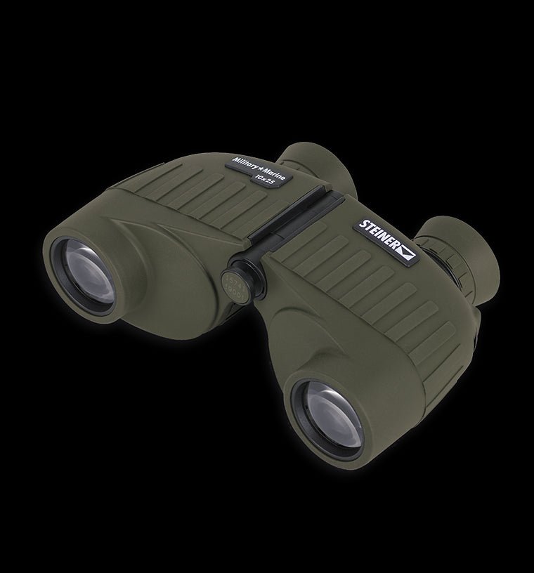 Steiner Binoculars Military Marine 10x25 Olive Rugged Auto Focus Hunting Optics