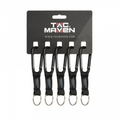 TAC MAVEN 7mm Aluminum Carabiners 5 Pack Outdoor Camping Key Clips