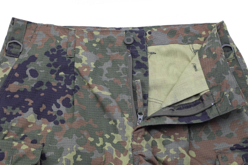 TACGEAR Brand German Army style field cargo combat pants flecktarn camo ripstop - GoMilitar