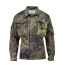 TACGEAR German military-style field jacket with durable Flecktarn camouflage and multiple utility pockets.