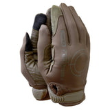 TAMREX Precise Tactical Gloves PU Leather Flexible Spandex Touchscreen Olive