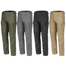 Four pairs of TEXAR Elite Pro 2.0 military grade tactical ripstop cargo pants in green, gray, black, and beige colors.