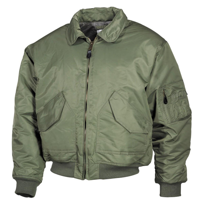 U.S. Army style bomber flight jacket air forces crew olive cold weather uniform - GoMilitar