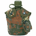 U.S. Army style canteen M1 water bottle with cover cup & alice clips US military