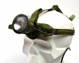 Vintage Swedish sweden military army Head lamp Head torch flashlight
