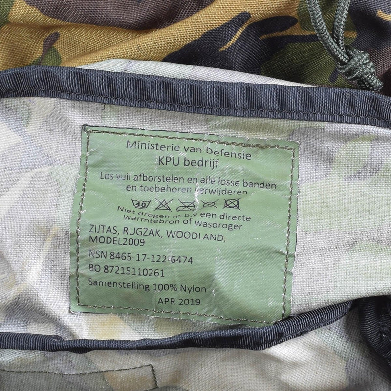Genuine Dutch Military backpack DPM pattern rucksack combat 60L tactical daypack